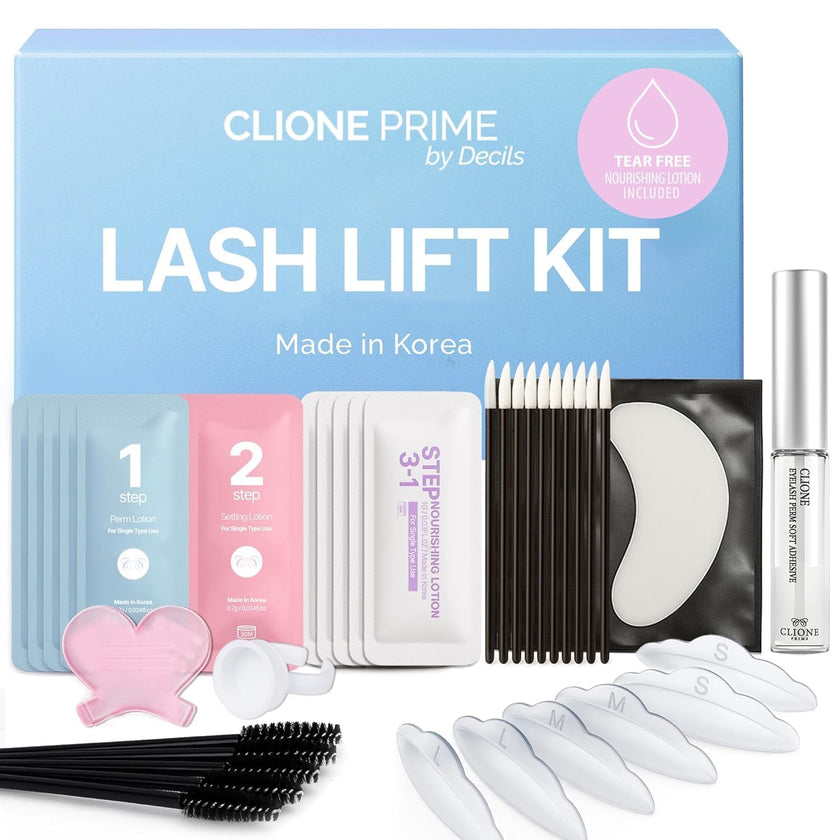 Korean Lash Lift Kit - 5 Sets At Home Eyelash Perm Kit with Upgraded Glue, Eyelash Lift, DIY Lash Perm Easy for Beginner & Professional, Semi Permanent Perming Wave Suitable For Salon & Home (Blue) 🍁 All In One Marketplace Canada