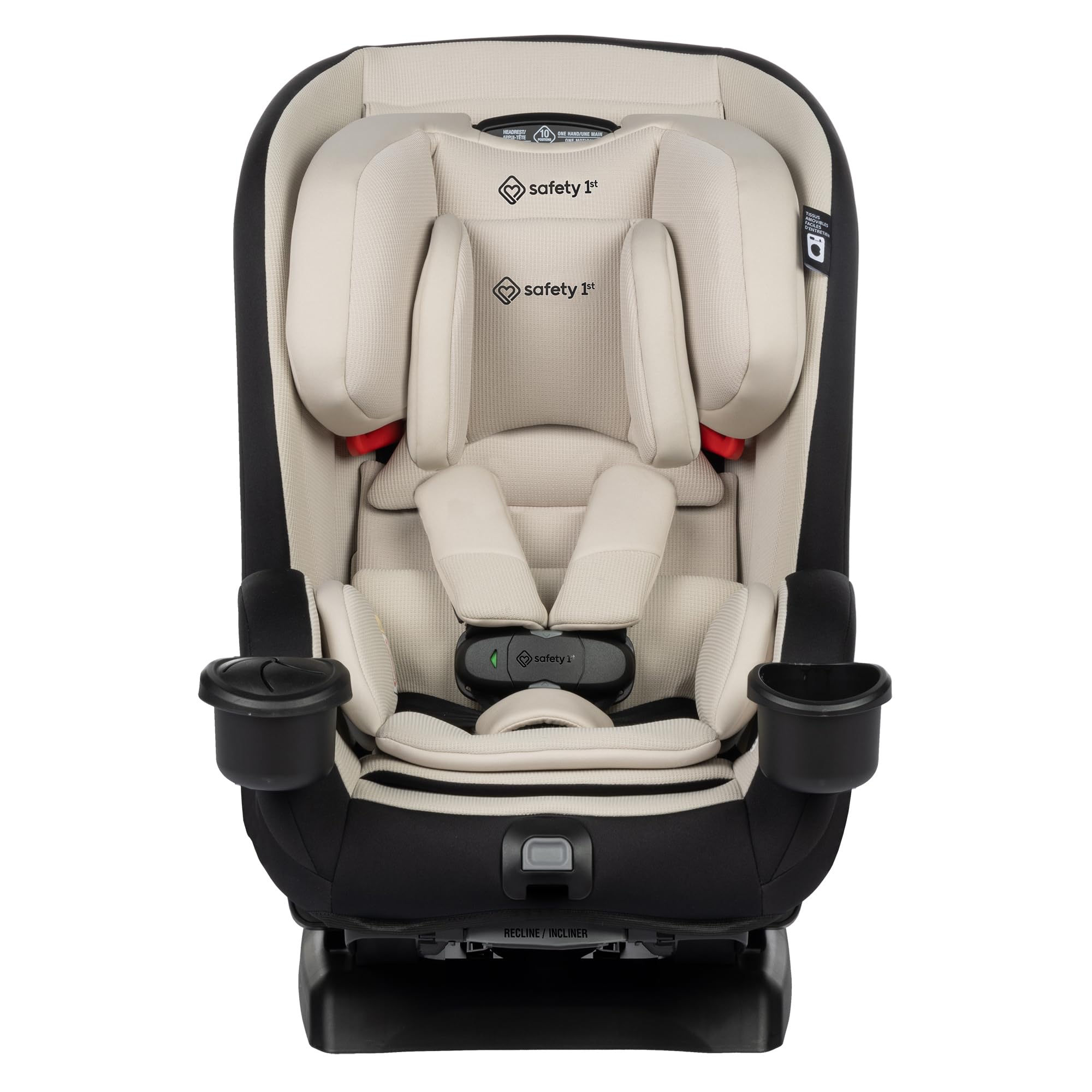 Safety 1st EverSlim 4-in-1 Convertible All-in-One Car Seat, infant to toddler, rear and forward facing, booster mode, backless booster, Fits 3 across, Washable seat, Birth to 10 years, Dunes Edge 🍁 All In One Marketplace Canada