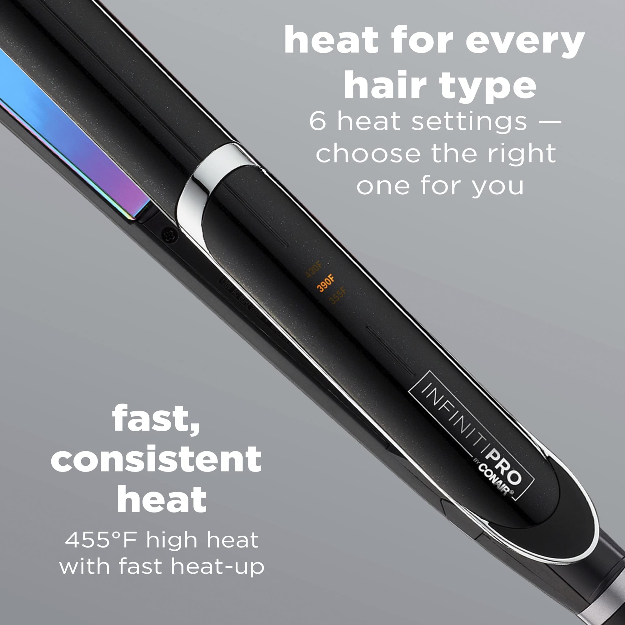 Infiniti Pro by Conair Titanium Flat Iron, Rainbow Finish, 1-Inch 🍁 All In One Marketplace Canada