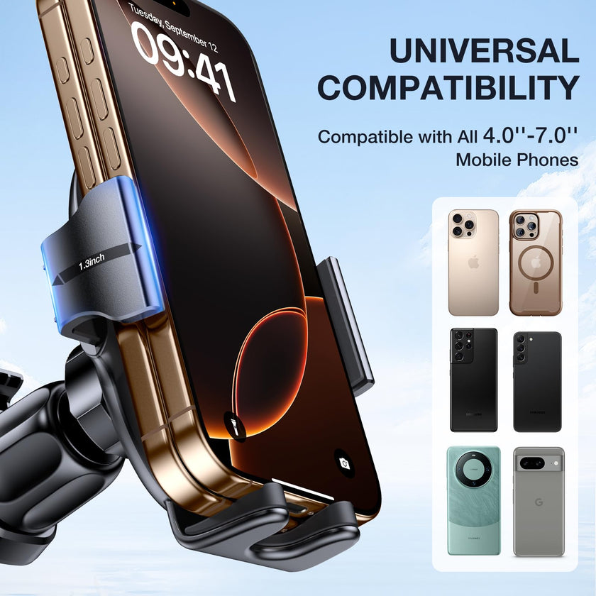Miracase Phone Holder for Car Vent【2026 Wider Clamp & Metal Hook】 Car Phone Holder Mount for Vent Clip Hand Free Cell Phone Car Mount for iPhone 17 Pro Max 16 15 14 13 12 Samsung S25 Car Accesorries 🍁 All In One Marketplace Canada