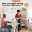 IMGadgets Electric Standing Desk, 47x24 Inches Height Adjustable, 2026 6th Gen Quiet Motor Ergonomic Sit Stand Desk, Computer Desk for Home Office, Height Memory Buttons, Display, 2 Headphone Holders 🍁 All In One Marketplace Canada