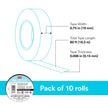 3M Temflex 165, Vinyl Colour Coding Electrical Tape, Black, 3/4in x 60ft, 10 Rolls 🍁 All In One Marketplace Canada