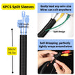 [313Pcs] Cable Management Kit, 67 Adhesive Cable Clips, Topavatop Desk Cord Organizer, 22 Reusable Cable Strap, 4 Cable Sleeve Split, 200 Nylon Cable Zip Ties with 20 Mounts for TV Office Home, Black 🍁 All In One Marketplace Canada