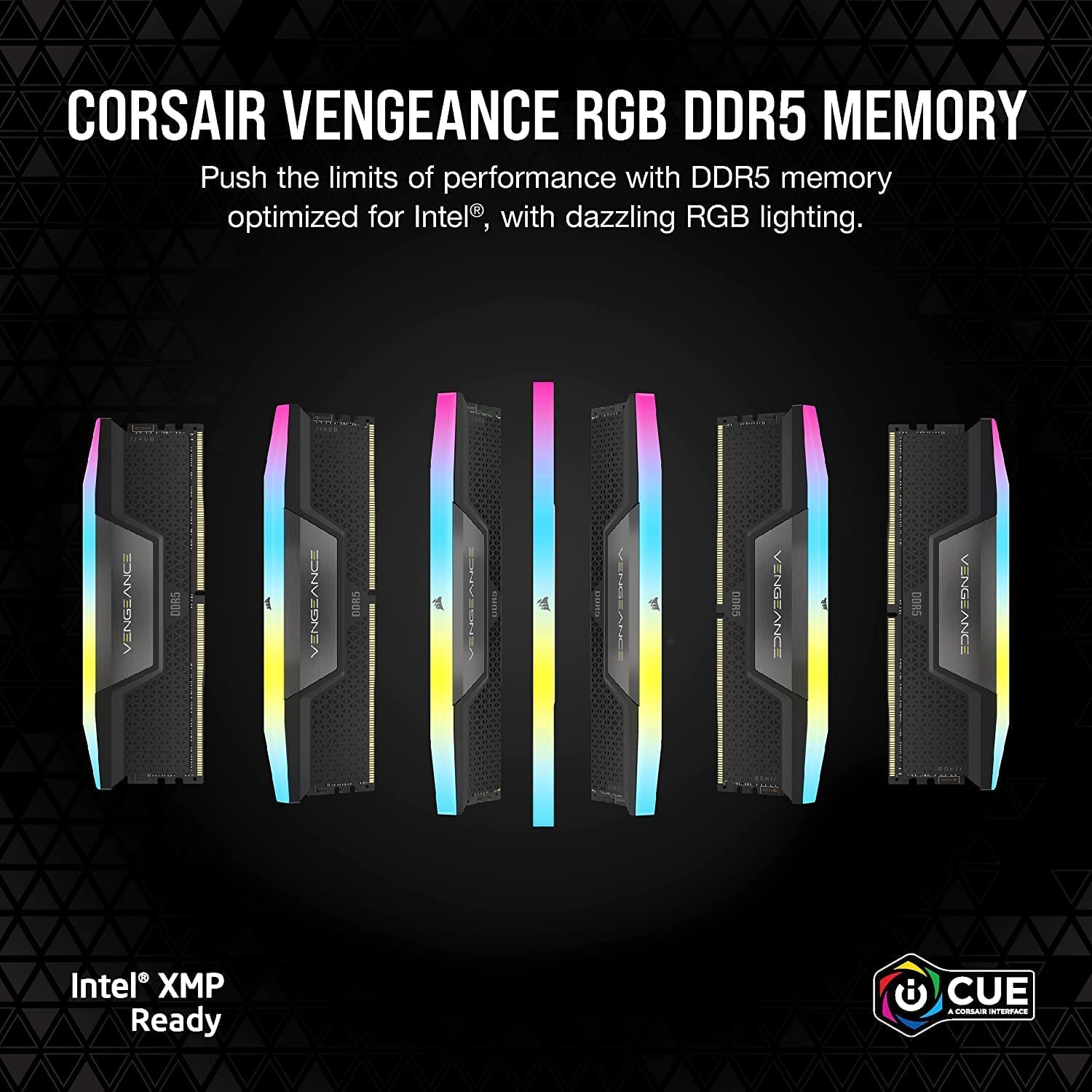 CORSAIR Vengeance RGB DDR5 RAM 32GB (2x16GB) Up to 6000MHz CL36-44-44-96 1.35V Intel XMP 3.0 Computer Memory – Black (CMH32GX5M2E6000C36) 🍁 All In One Marketplace Canada