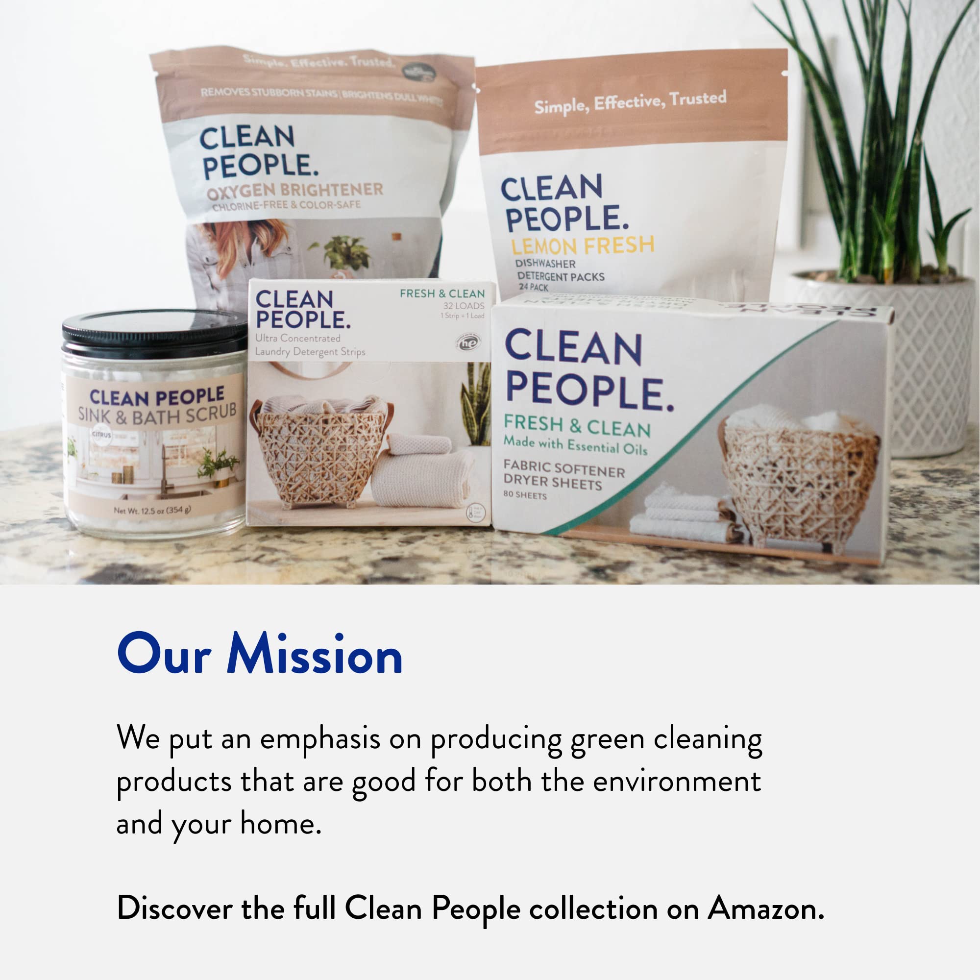 Clean People All Natural Dishwasher Pods - Cuts Grease & Rinses Sparkling Clean - Residue-Free - Phosphate Free Dishwashing Pods - Lemon, 120 Pack 🍁 All In One Marketplace Canada
