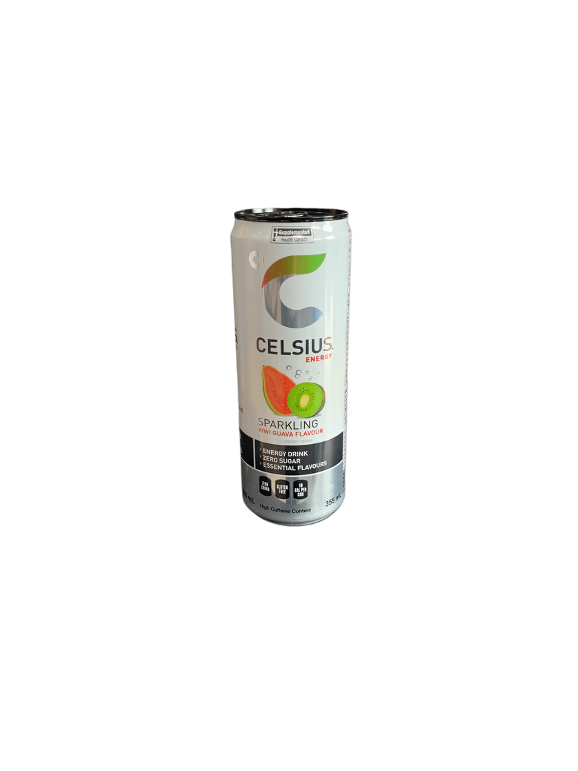 Celsius Sparkling Kiwi Guava Energy Drink 355ML - Canadian Edition