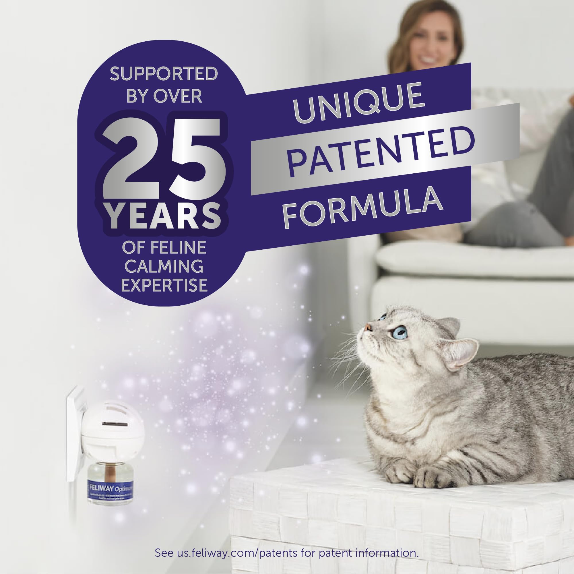 FELIWAY Optimum Diffuser Refill Value Pack, Promotes Calmness AND Harmony in Cats & Kittens, VHP Registered NN.P5V2, includes 3 Refills, Lasts 90 Days, Cat Calming Pheromones, 3 x 48ml 🍁 All In One Marketplace Canada