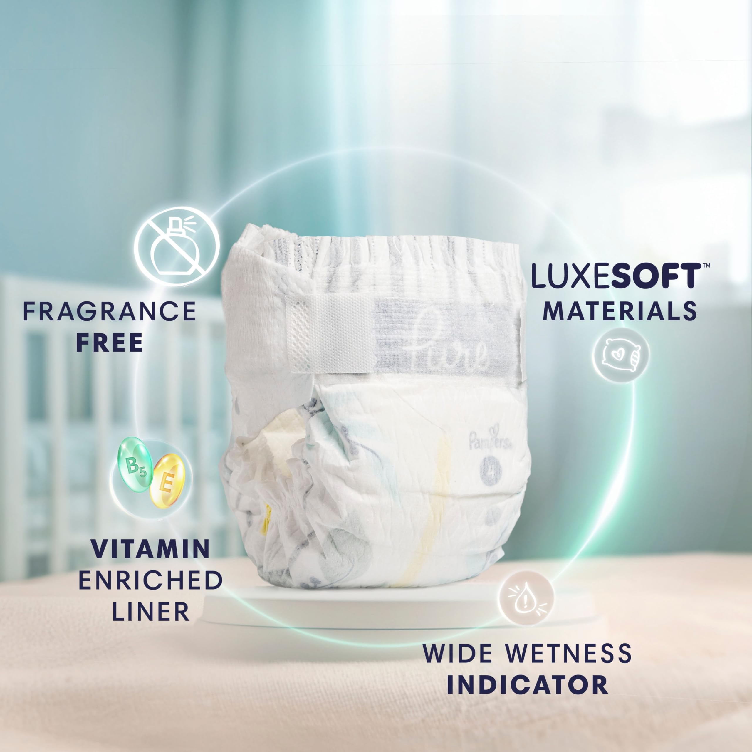 Pampers Pure Protection Diapers - Size 3, 168 Count, Hypoallergenic Unscented Disposable Baby Diapers 🍁 All In One Marketplace Canada