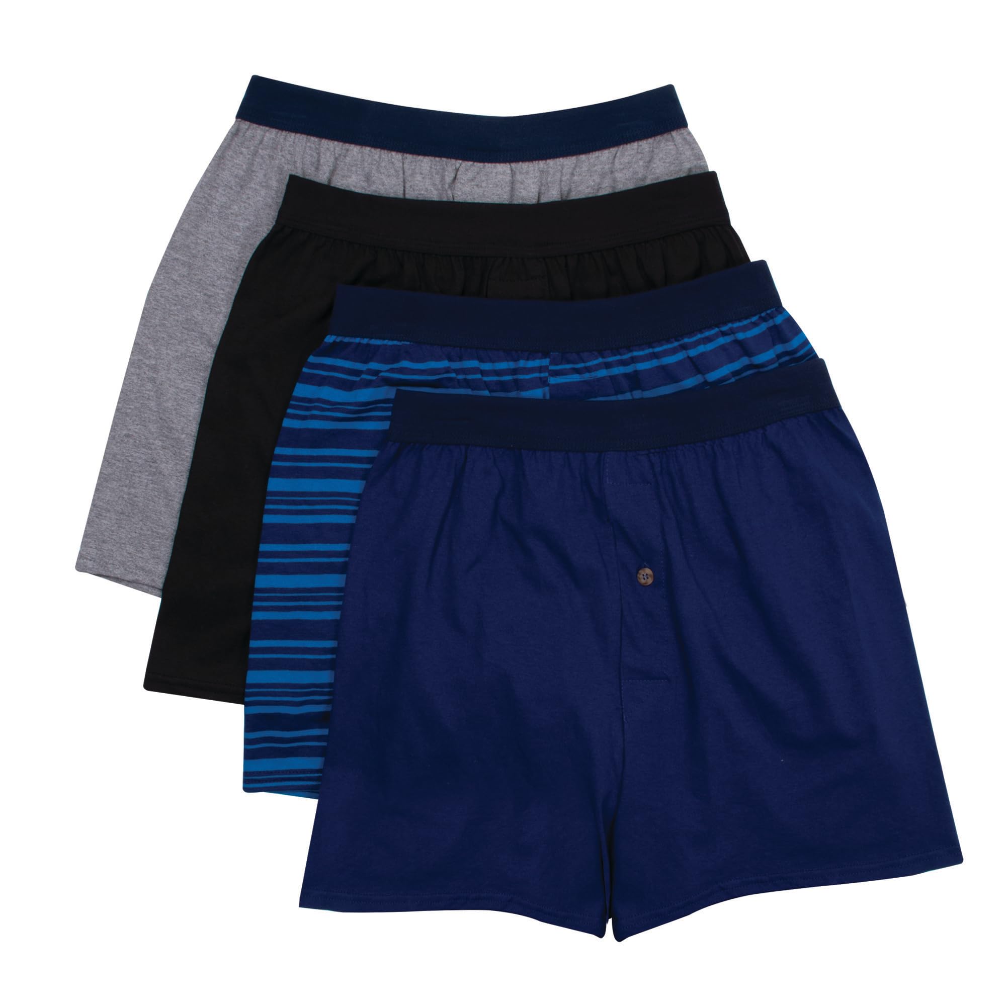 Hanes Men's ComfortSoft Knitboxer Underwear, Pack of 4, Assorted Colours 🍁 All In One Marketplace Canada