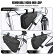 WOTOW Bike Frame Storage Bag, Water Resistant Cycling Reflective Triangle Handlebar Top Tube Bag Under Seat Pouch Strap-On Adjustable Install Position Tool Accessories Pack for Mountain Road Bike 🍁 All In One Marketplace Canada