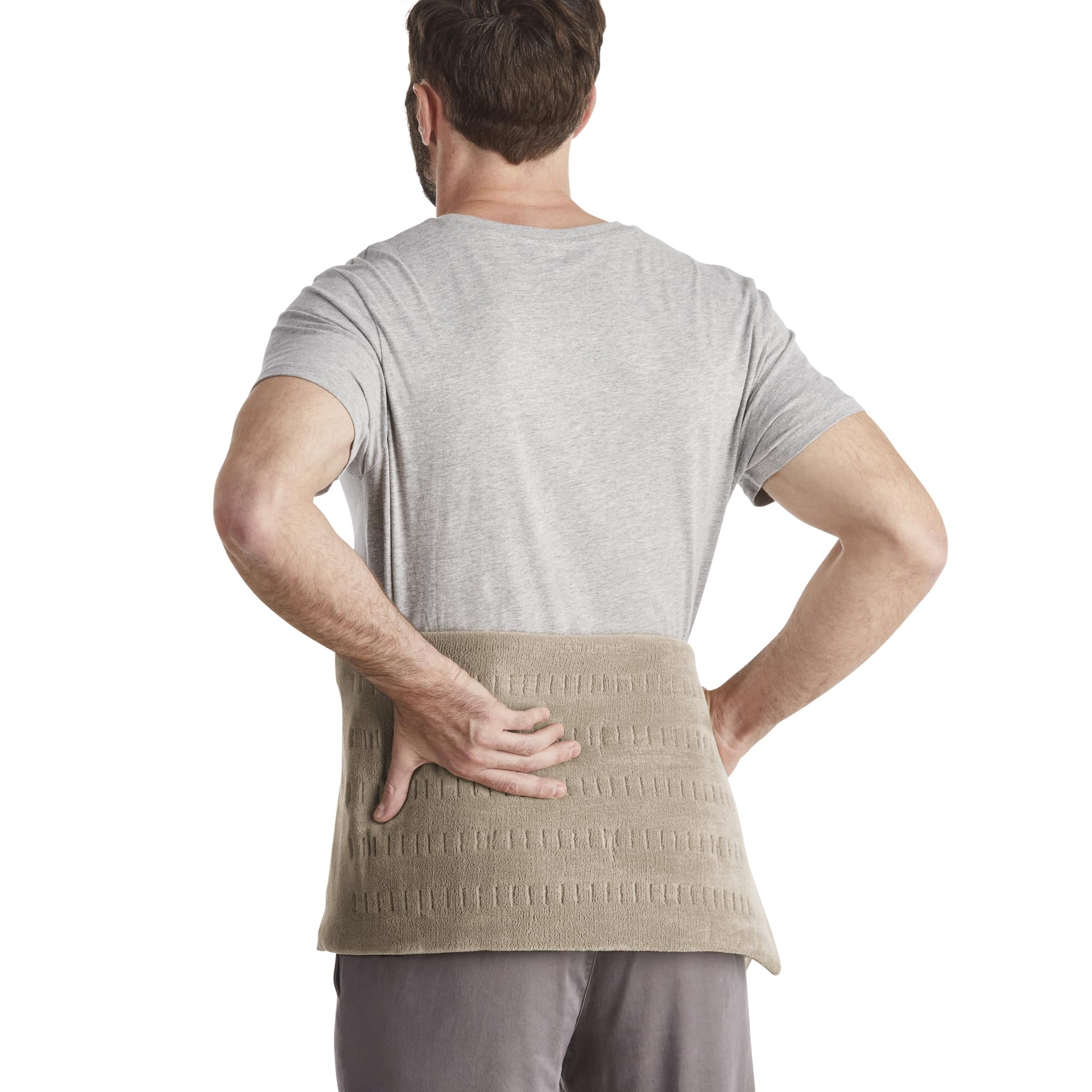 Sunbeam Premium King Size Heating Pad with Compact Storage - Moist Integrated Heating Pad for Pain Relief, 4 Heat Settings, 2 Hour Auto-Off, Beige 🍁 All In One Marketplace Canada