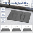 Ceecysaa 60 x 39cm Stone Bath Mat, Diatomaceous Earth Quick Dry Non Slip, Dark Gray 🍁 All In One Marketplace Canada