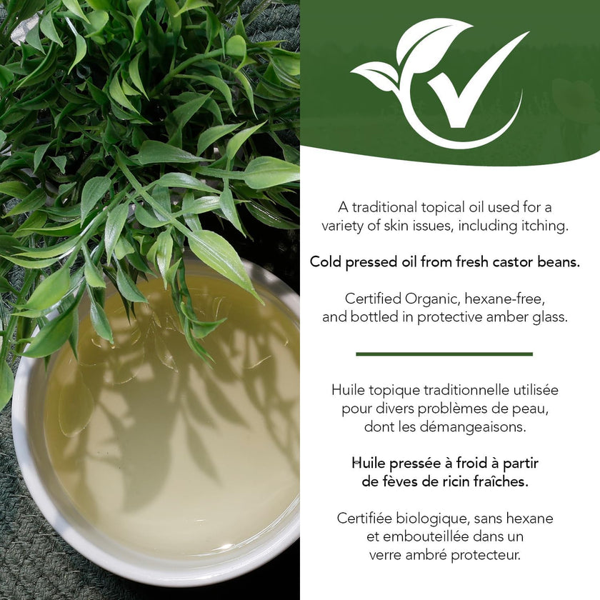 ST FRANCIS HERB FARM Castor Oil (500ml) USDA Certified Organic, Cold Pressed, Hexane-Free, GMO Free, Vegan, Vegetarian, Sealed in Protective Amber Glass (1 Bottle) Hair, Skin, and Nail Care 🍁 All In One Marketplace Canada