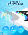 Swimming Goggles, 2 Pack Wide View Anti Fog&UV Swim Goggles with Ear Plugs, No Leaking Swim Glasses for Audlt Men Women Youth (Aqua & Pink) 🍁 All In One Marketplace Canada