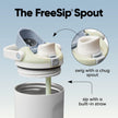 Owala FreeSip Sway Insulated Stainless Steel Water Bottle with Two-Way Spout, Built-In Straw and Bucket Handle, Made for Travel, School, and Sports, 40oz, BPA Free, Leak Proof, Iced Breeze 🍁 All In One Marketplace Canada