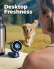 Diveblues Portable Hand Fan - Mini USB Rechargeable Handheld Fan Up to 12 Hours Cooling, 1-100 Speed Personal Fan with Turbo Airflow, 180° Foldable Desk Fan for Office & Bedroom & Travel & Commuting 🍁 All In One Marketplace Canada