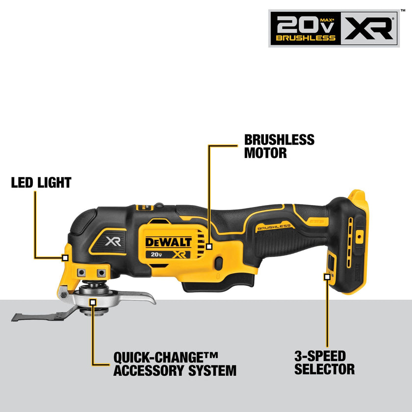 DEWALT 20V Max XR Oscillating Multi-Tool, Variable Speed, Tool Only (DCS356B) 🍁 All In One Marketplace Canada