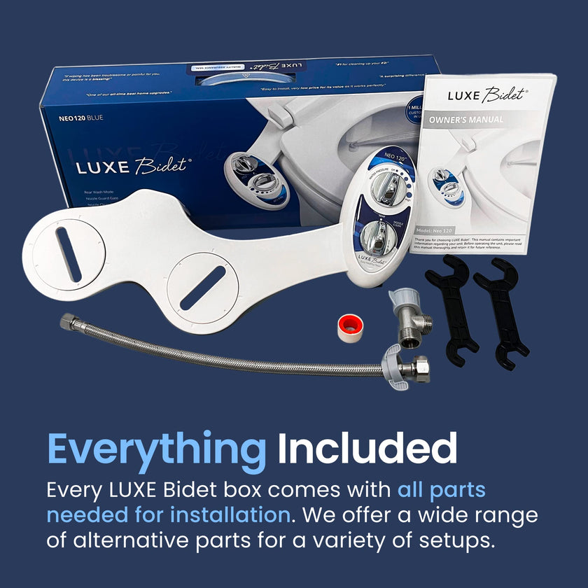 LUXE Bidet NEO 120 - Bidet Attachment for Toilet Seat, Blue 🍁 All In One Marketplace Canada