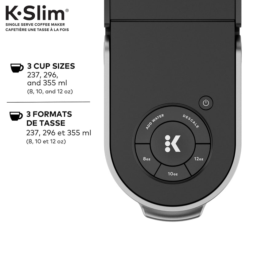 Keurig K-Slim Single Serve K-Cup Pod Coffee Maker, Featuring Simple Push Button Controls And MultiStream Technology, Black 🍁 All In One Marketplace Canada