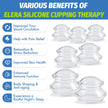 ELERA Silicone Cupping Therapy Set (3 Sizes, 7 Cups), Reusable Massage Cups for Deep Tissue, Cellulite, Face, Neck, Back, Joint, Body Relaxation 🍁 All In One Marketplace Canada