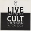 The Cult / Live At The Marquee, London 1991 - CD (Used)