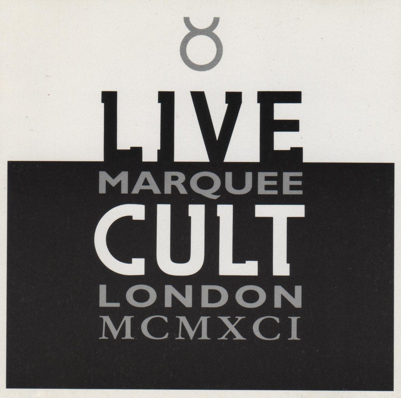 The Cult / Live At The Marquee, London 1991 - CD (Used)