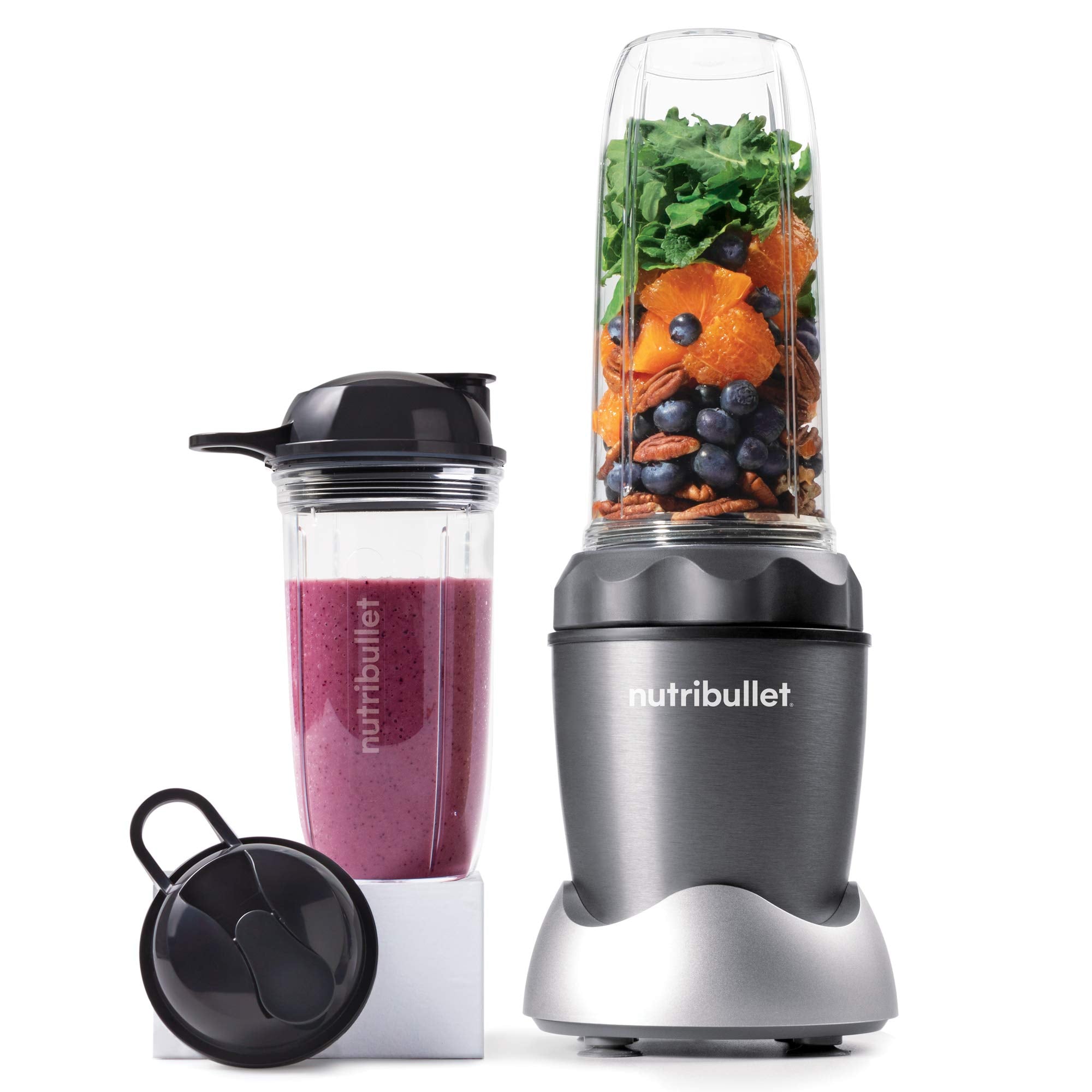 Nutri Bullet NB50100C Pro 1000 Single Serve Blender (1000W) 7-Piece Set, Dark Gray/Light Gray Skirt 🍁 All In One Marketplace Canada