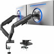 VIVO Dual Monitor up to 32 inches and 19.8 lbs per Screen, Pneumatic Arm Desk Mount, Articulating Counterbalance, VESA Stand, Classic, STAND-V002O 🍁 All In One Marketplace Canada
