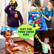 CozyBomB Magnetic Fishing Pool Toys Game for Kids - Water Table Bath-tub Kiddie Party Toy with Pole Rod Net Plastic Floating Fish Toddler Color Ocean Sea Animals Birthday Gift Age 3 4 5 6 Year Old 🍁 All In One Marketplace Canada