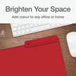 Pendaflex File Folders, 1/2 Cut Tab, Letter Size, Red, Durable Paper Stock, 100/Box, Ideal for Office/Home/School Organization, Made in Canada, Reversible File Organizers 🍁 All In One Marketplace Canada