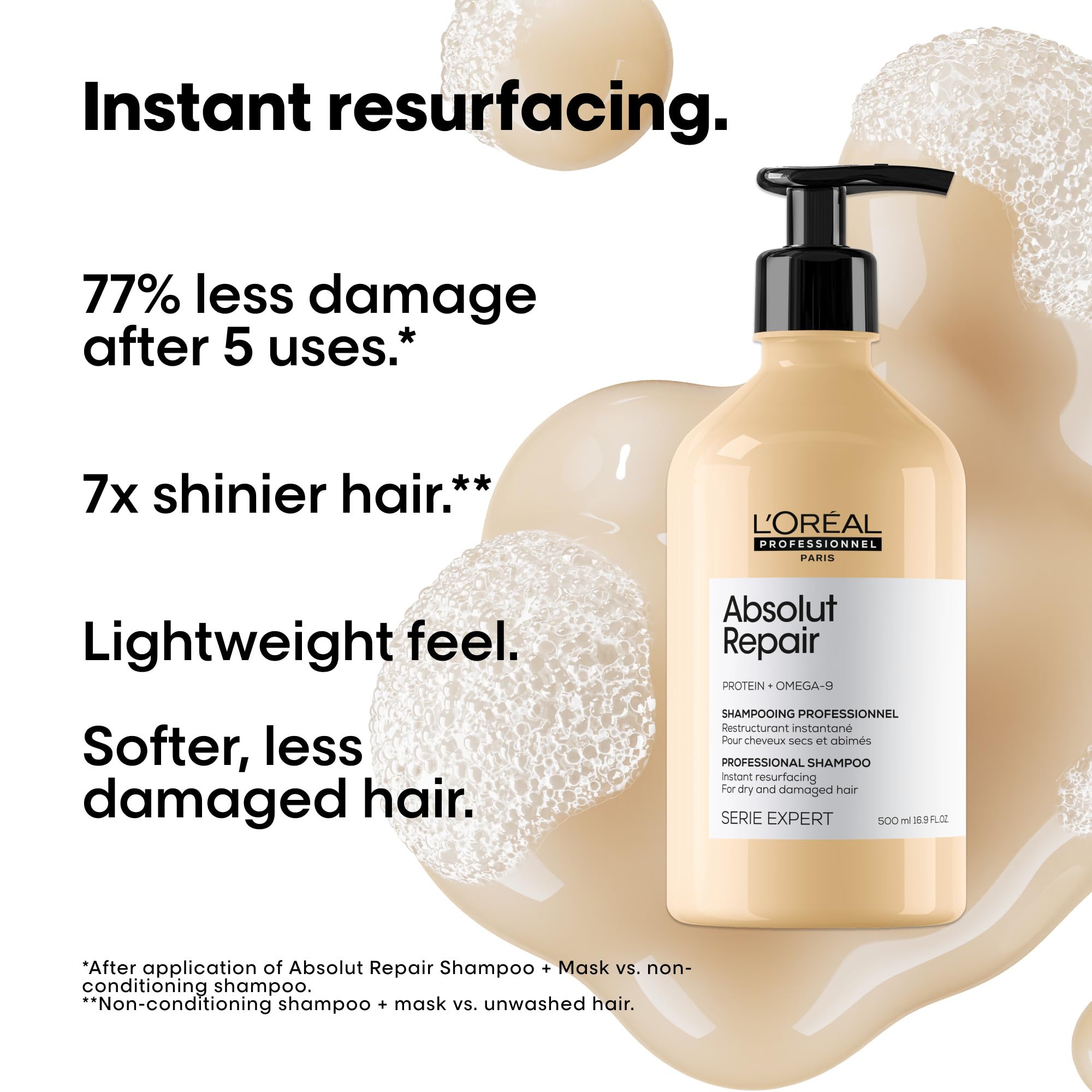 L'Oréal Professionnel Absolut Repair Shampoo Refill, Damaged Hair, 500 mL 🍁 All In One Marketplace Canada