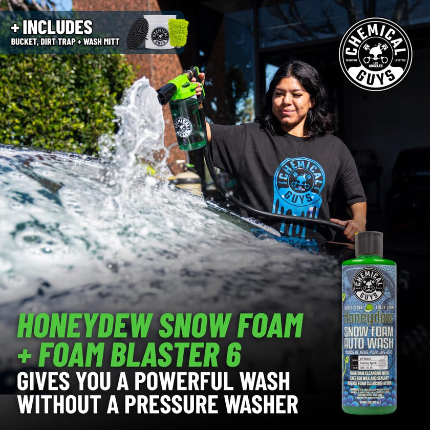 Chemical Guys 14-Piece Arsenal Builder Car Wash Kit with Foam Gun, Bucket and (5) 473 ml Car Care Cleaning Chemicals (Works w/Garden Hose) 🍁 All In One Marketplace Canada