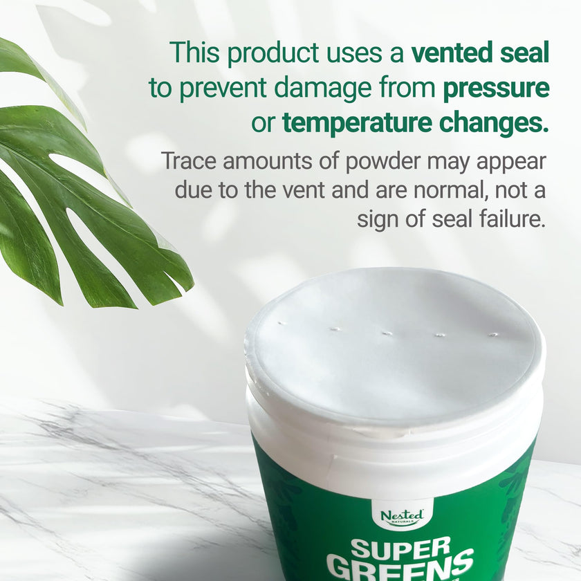 Nested Naturals Super Greens Powder - Organic Daily Greens Superfood Powder w/ 20+ Whole Foods, Spirulina, Wheat Grass & Barley Grass - Probiotics, Fiber & Enzymes - USDA Certified Organic, Original Flavour, 30 Servings 🍁 All In One Marketplace Canada