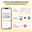 SUPVAN T50M Pro Bluetooth Label Maker Machine with Tape, Wide Waterproof Label, Versatile App with 30 Fonts and 660+ Icons, Inkless Labeler for Home, Kitchen, School, Office Organization, Set 1 🍁 All In One Marketplace Canada
