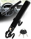 Tevlaphee Steering Wheel Lock Anti-Theft Car Device Heavy Duty Security Car Lock Antitheft Locking Devices Great Deterrent Adjustable Car Wheel Lock Anti Theft for Vehicle Truck with 3 Keys(Black) 🍁 All In One Marketplace Canada