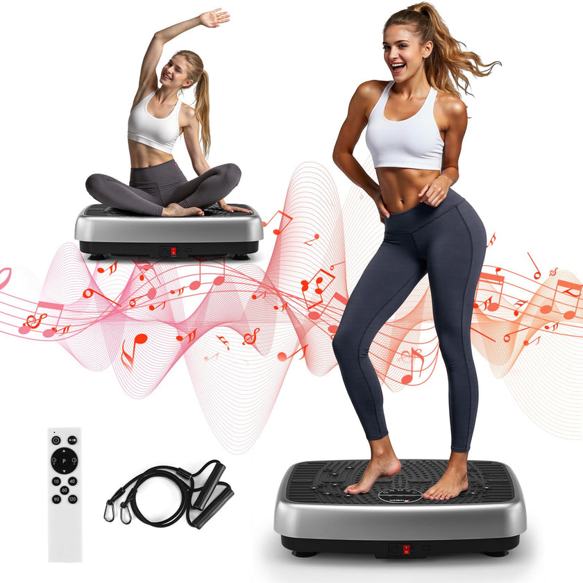 Vibration Plate Exercise Machine, 2026 Upgraded Double Motors Vibration Plate for Lymphatic Drainage, EvoSpark Whole Body Vibration Plates for Weight Loss,450 Lbs Capacity Vibrate Fitness Platform 🍁 All In One Marketplace Canada