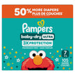 Couches Pampers Baby-Dry Ultra, couches jetables absorbantes, taille 7 (19 kg et plus [41 lb et plus]), 105 couches 🍁 All In One Marketplace Canada