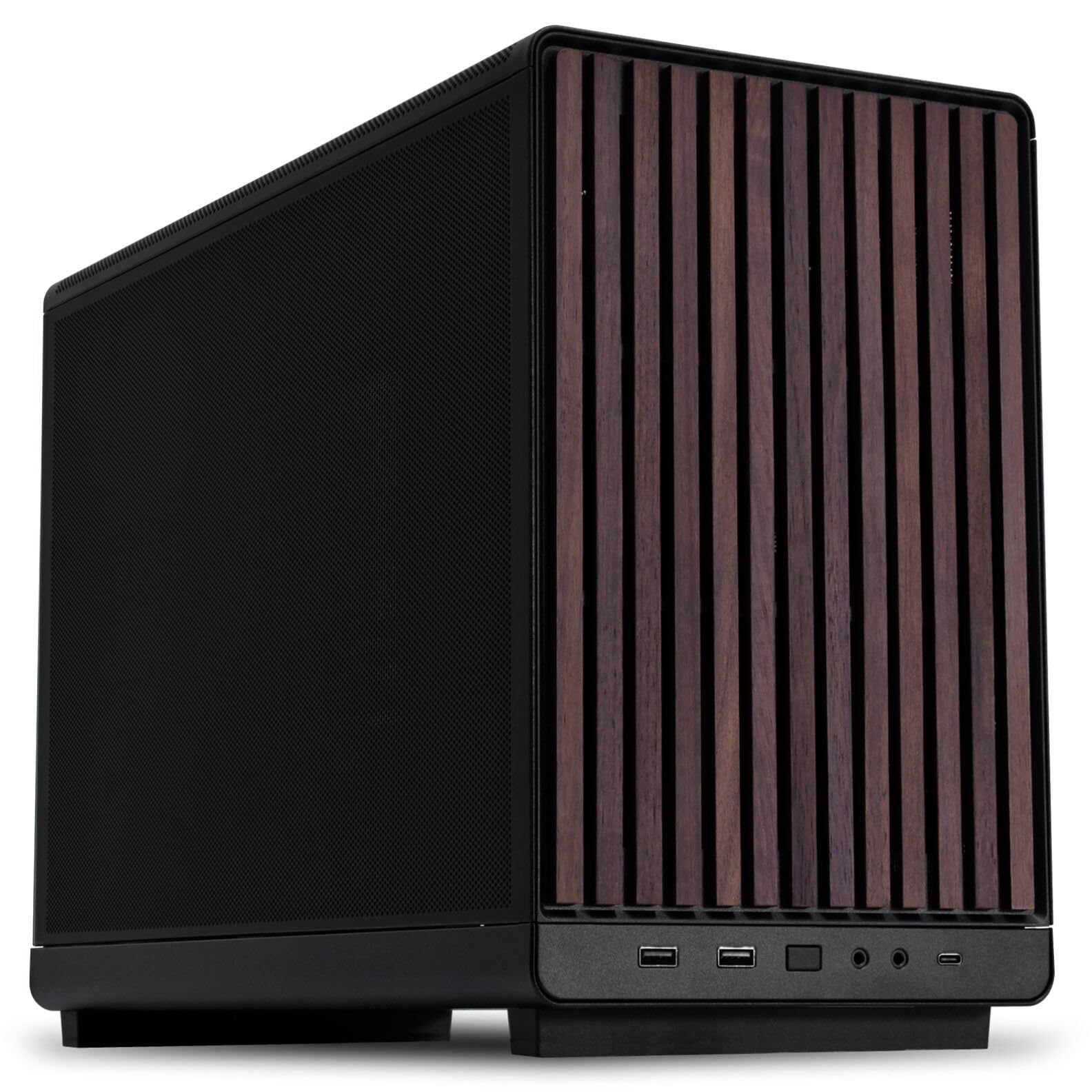 Lian Li A3-mATX-WD-26.3L Micro Form Factor Chassis-No Fans Included-Supports 360mm AIO-Modularity Design-for M-ATX, ITX Motherboard-DAN Cases Collaboration-Wood Front Panel-Black (A3X-WD) 🍁 All In One Marketplace Canada