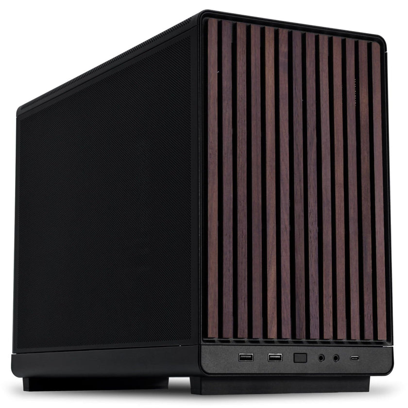 Lian Li A3-mATX-WD-26.3L Micro Form Factor Chassis-No Fans Included-Supports 360mm AIO-Modularity Design-for M-ATX, ITX Motherboard-DAN Cases Collaboration-Wood Front Panel-Black (A3X-WD) 🍁 All In One Marketplace Canada