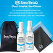 SmoTecQ Glasses Cleaner Kit – Alcohol-Free, Plant-Based Spray + Ultra-Soft Microfiber Cloths for Eyeglasses, Screens & Cameras – 2 x 2oz Spray Bottles + 2 Cloths + Travel Pouch Set 🍁 All In One Marketplace Canada