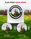 VyKure Golf Rangefinder with Slope - 1200 Yards Laser Range Finder with Flag Pole Locking Vibration, 7X Magnification rangefinder with Magnet Stripe (White) 🍁 All In One Marketplace Canada