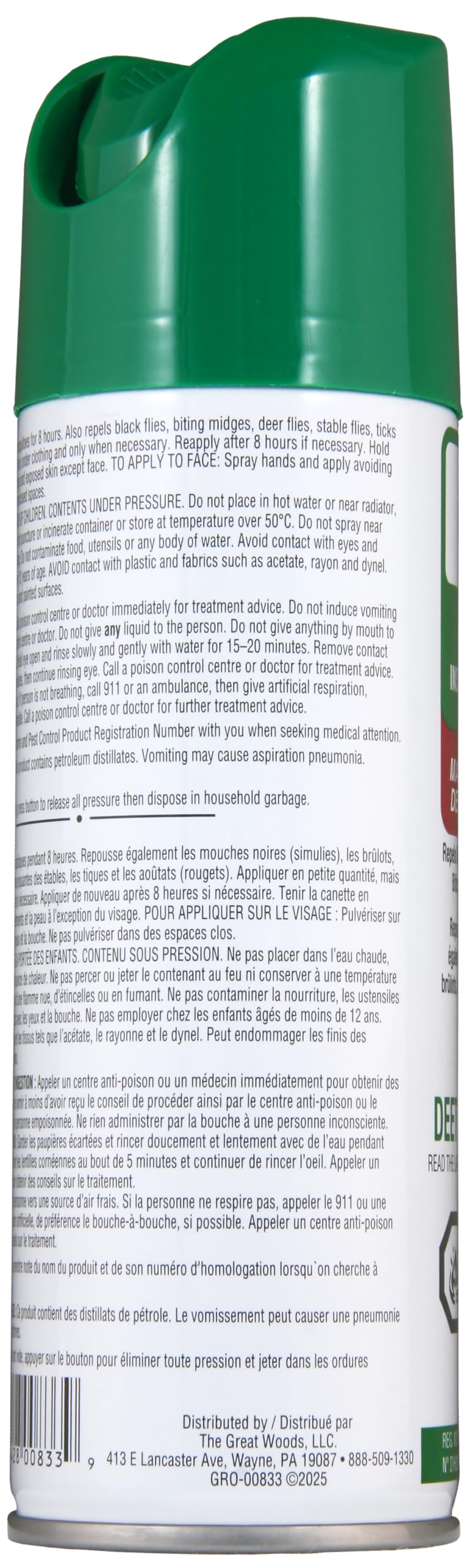 Great Outdoors Insect Repellent 30% DEET Aerosol Spray, 175g 🍁 All In One Marketplace Canada