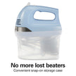 Hamilton Beach 6-Speed Electric Hand Mixer for Baking, 275W, Easy Clean Beaters, Dough Hooks, Whisk, Snap-On Storage Case, Blue (62677J) 🍁 All In One Marketplace Canada