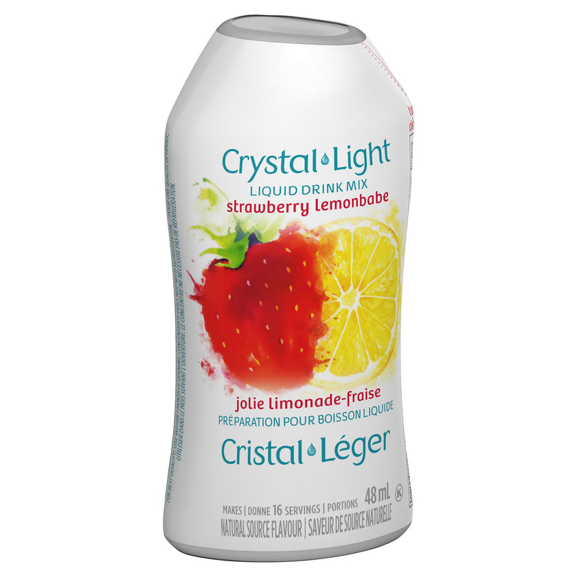 Crystal Light Strawberry Lemonbabe Liquid Drink Mix, 48 mL Bottle (Pack of 12) 🍁 All In One Marketplace Canada