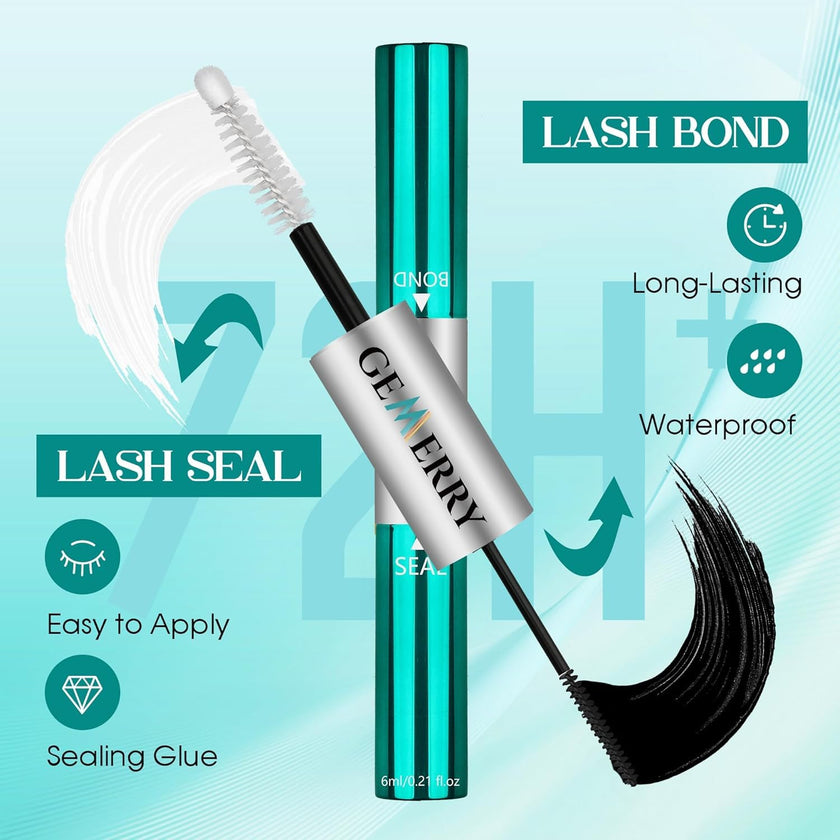 GEMERRY Cluster Lashes Lash Clusters Lash Extension Kit Black Brown Eyelashes 3D-200D 8-20mm (1 count (Pack of 1), Beginner Set-80D) 🍁 All In One Marketplace Canada
