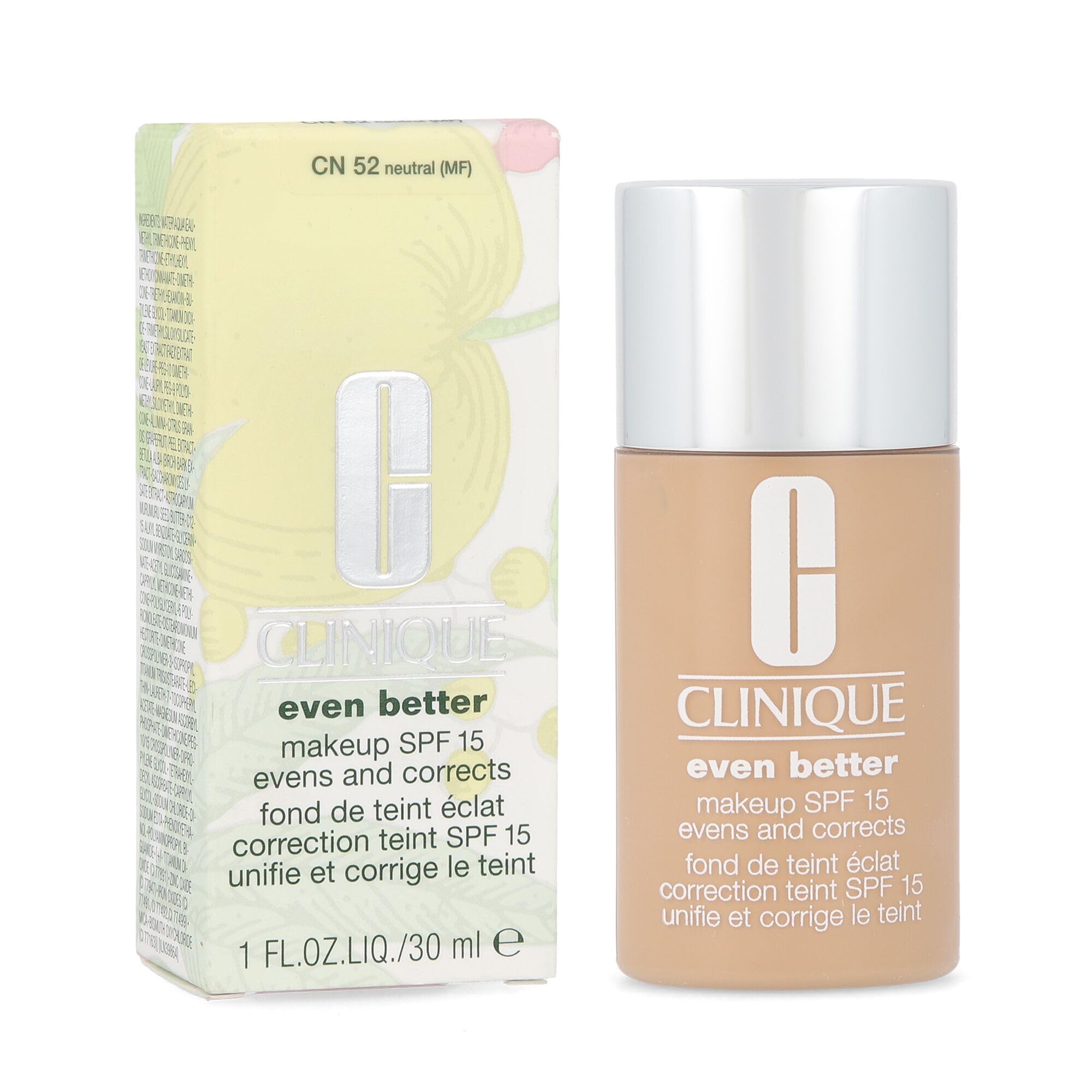 Clinique Even Better Makeup Medium Coverage Foundation Broad Spectrum SPF 15 | Evens Skin Tone + Reduces Dark Spots, Neutral 🍁 All In One Marketplace Canada