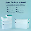IRIS USA Storage Bins with Lids |Made in USA| 2 Qt - (6-Pack) - Clear 🍁 All In One Marketplace Canada