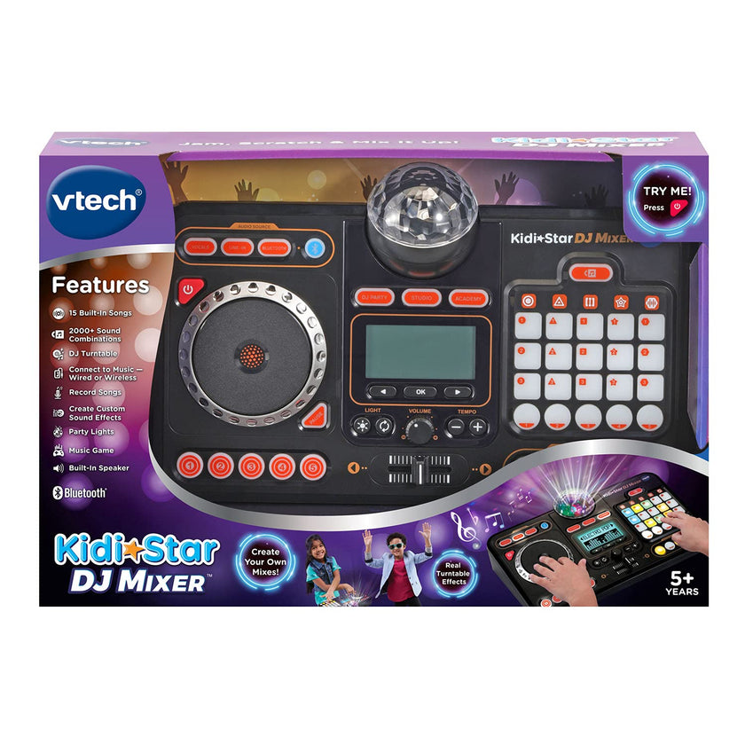 VTech Kidi Star DJ Mixer (English Version), Black 🍁 All In One Marketplace Canada