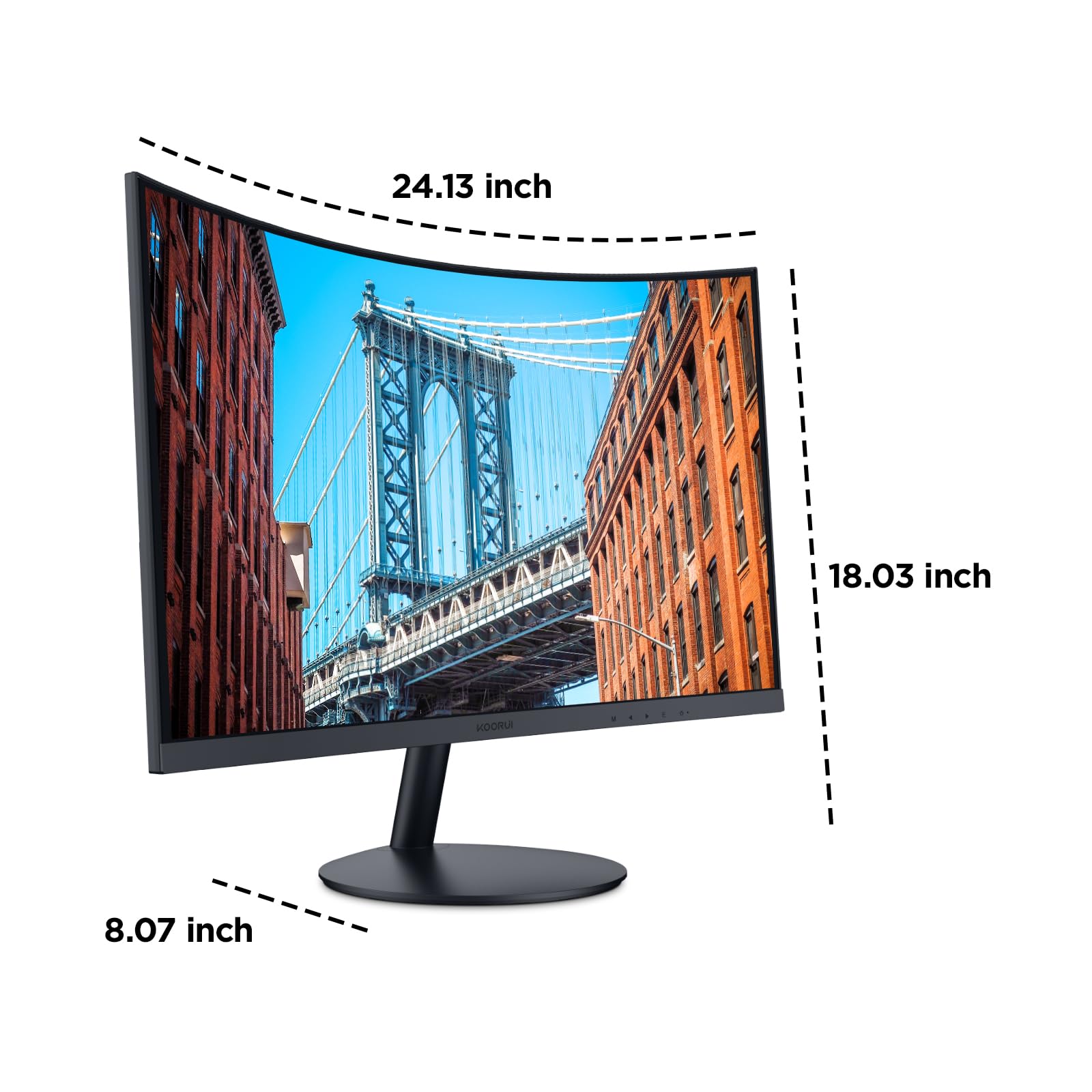 KOORUI 27-inch Curved Computer Monitor Full HD 1080P 144Hz Gaming Monitor 🍁 All In One Marketplace Canada