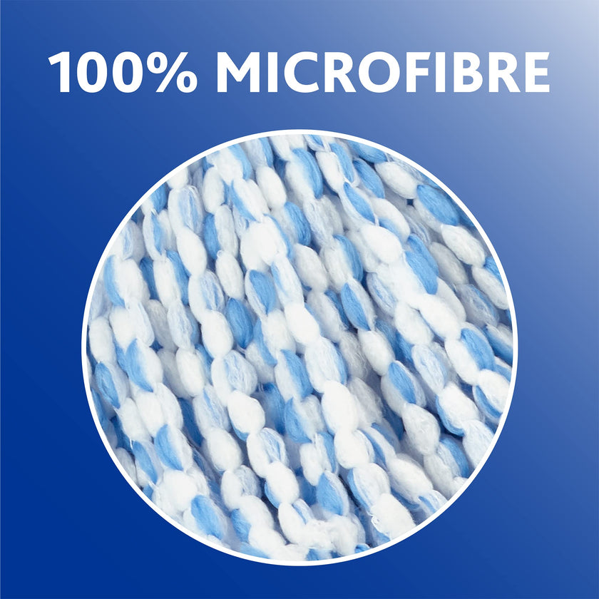 Vileda SuperMop and Bucket Set with 1 Extra Refill | Extendable Handle | Made of 100% Microfibre | Machine Washable Mop Head 🍁 All In One Marketplace Canada